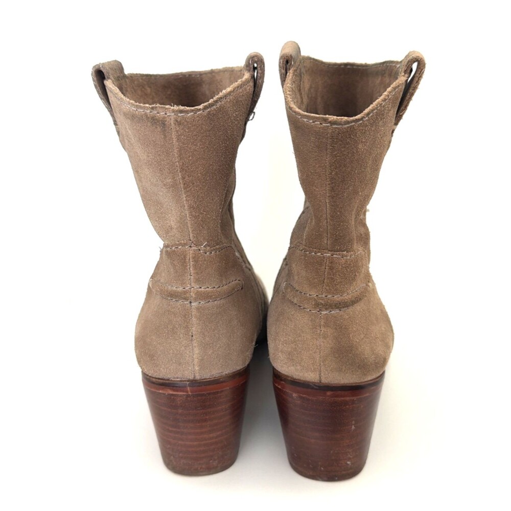 Vince Camuto Maves Suede Bootie Women's Sz 8.5 M Tan Brown Z5340 Western EUC - Picture 7 of 8